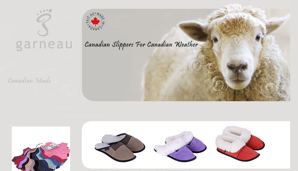 Canadian sales made slippers