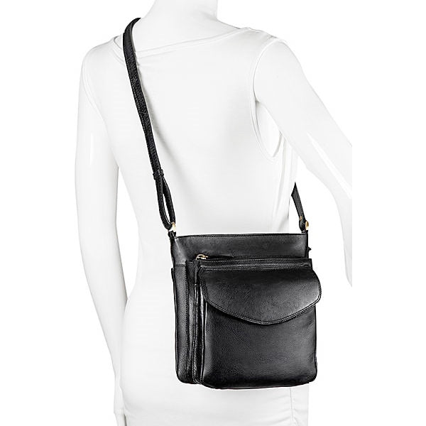 Derek Alexander BR-8028 MEDIUM SIZED CROSSBODY WITH POUCH POCKET