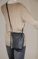 Load image into Gallery viewer, Derek Alexander CP-8732 CENTRAL PARK SMALL TWO SIDED ZIPPED CROSS-BODY
